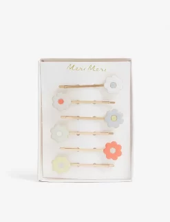 Meri-Meri Daisy Hair Slides Set Of Six