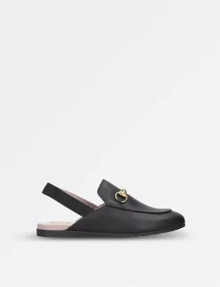 Gucci Princetown Leather Slingback Loafers 4-8 Years