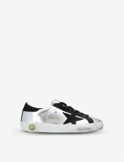 Golden Goose Superstar P2 Metallic-leather Trainers 6-9 Years