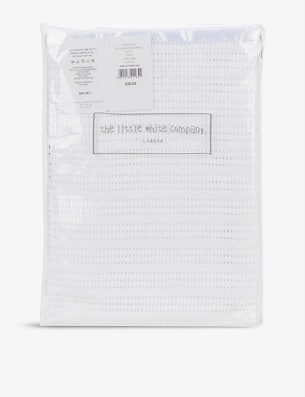 Satin-edged Cellular Cotton Baby Blanket 1 Satin-edged Cellular Cotton Baby Blanket