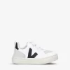 Veja V-10 Logo-appliqué Coated-cotton Low-top Trainers 2-5 Years