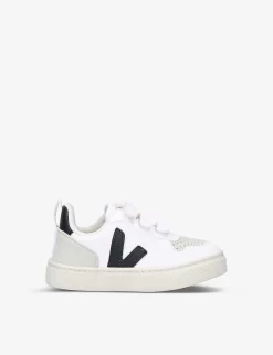 Veja V-10 Logo-appliqué Coated-cotton Low-top Trainers 2-5 Years