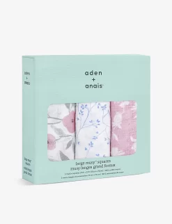 Aden + Anais Fleur Cotton Muslins Pack Of Three