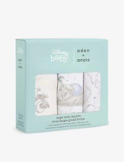 Aden + Anais Disney Dumbo Cotton Muslins Pack Of Three