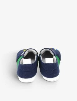 Pre-Loved Fendi Cactus-detail Cotton Crib Shoes 0-6 Months 5 Pre-Loved Fendi Cactus-detail Cotton Crib Shoes 0-6 Months -Boutique Fashionable Childrens Clothing Store R03670718 BLUE ALT02