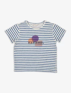 Otter Stripped Logo-print Cotton T-shirt 3-12 Years