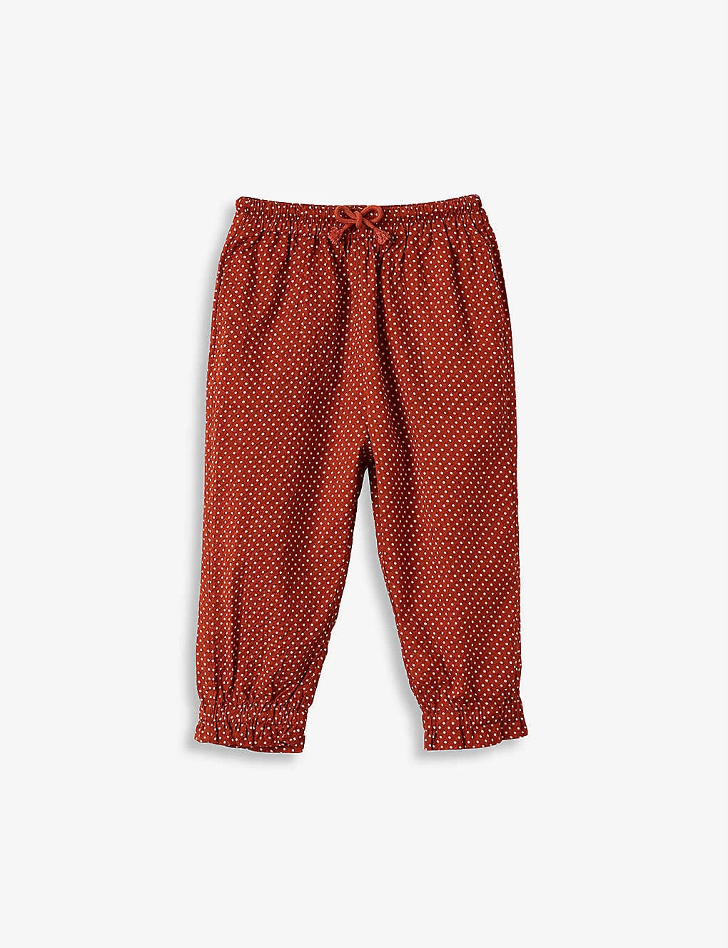Shrimp Dot-print Cotton Trouser 3-12 Years 1 Shrimp Dot-print Cotton Trouser 3-12 Years