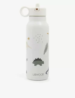 Liewood Falk Cat-print Stainless-steel Bottle 350ml