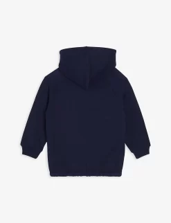 Gucci Web-stripe Cotton Hoody 9-36 Months -Boutique Fashionable Childrens Clothing Store R03863517 NAVY ALT02