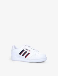 ADIDAS Continental 80 Stripes Leather Low-top Trainers -Boutique Fashionable Childrens Clothing Store R03882486 WHITENAVY ALT02