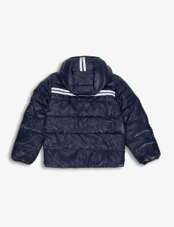 Canada Goose Crofton Quilted Recycled-nylon Hooded Jacket 2-7 Years -Boutique Fashionable Childrens Clothing Store R03885810 NAVY ALT02