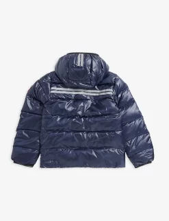 Canada Goose Crofton Hooded Recycled-shell Jacket 7-16 Years -Boutique Fashionable Childrens Clothing Store R03885825 NAVY ALT02