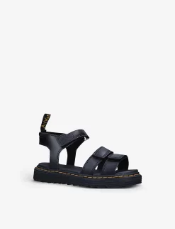 Dr. Martens Klaire Chunky-strap Leather Sandals 6-10 Years 6 Dr. Martens Klaire Chunky-strap Leather Sandals 6-10 Years -Boutique Fashionable Childrens Clothing Store R03903505 BLACK ALT02
