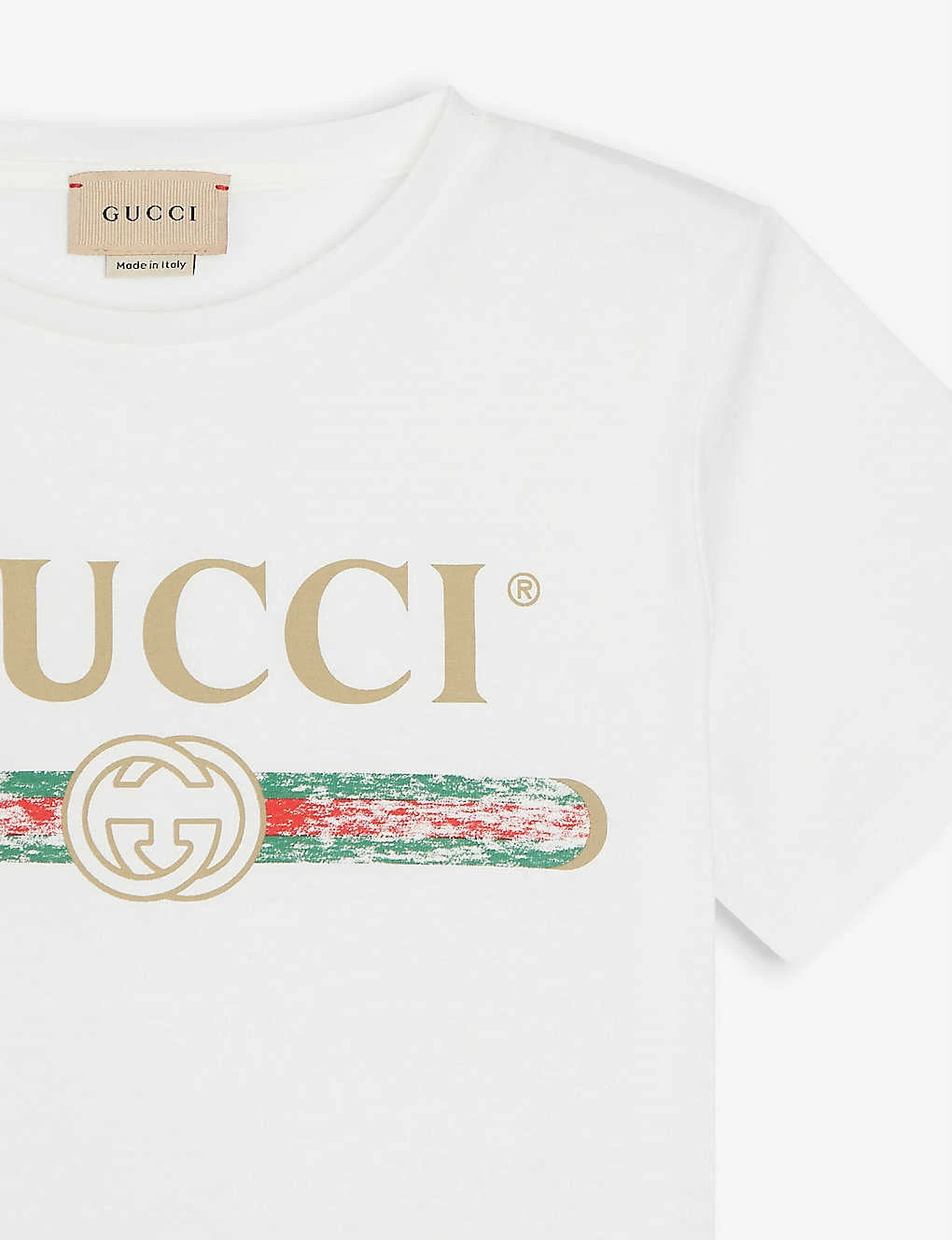 Gucci Vintage Brand-print Cotton T-shirt 4-10 Years 2 Gucci Vintage Brand-print Cotton T-shirt 4-10 Years - Image 2