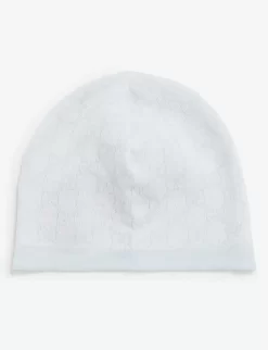 Gucci Monogram-print Wool Beanie Hat