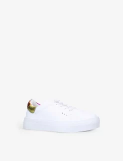 Kurt Geiger London Mini Laney Eagle Leather Platform Trainers 7-9 Years -Boutique Fashionable Childrens Clothing Store R03918331 MULTOTHER ALT02