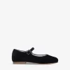 Avery Round-toe Velvet Shoes 4-7 Years