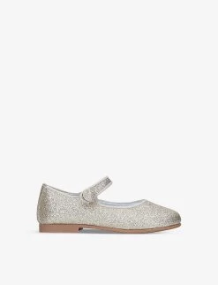 Glittery Leather Shoes 4-7 Years