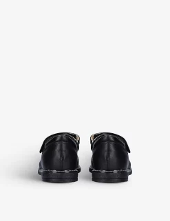 Louisa Brogue Leather School Shoes 4-5 Years -Boutique Fashionable Childrens Clothing Store R03918764 BLACK ALT03