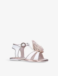 Sophia Webster Celeste Leather Sandals 3-8 Years -Boutique Fashionable Childrens Clothing Store R03919187 WHITE ALT02