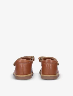 Pom D'Api Poppy Lux Leather Sandals 9-12 Years -Boutique Fashionable Childrens Clothing Store R03928107 CAMEL ALT03
