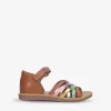 Pom D'Api Poppy Lux Leather Sandals 9-12 Years