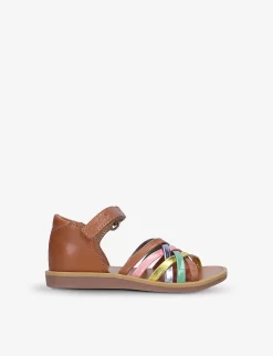Pom D'Api Poppy Lux Leather Sandals 9-12 Years