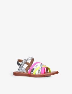 Pom D'Api Plagette Lux Open-toe Leather Sandals 3-5 Years -Boutique Fashionable Childrens Clothing Store R03928125 MULTOTHER ALT02