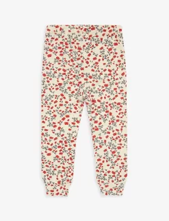 Floral-print Stretch-organic Cotton Leggings 9-24 Months -Boutique Fashionable Childrens Clothing Store R03931284 POPPY ALT02
