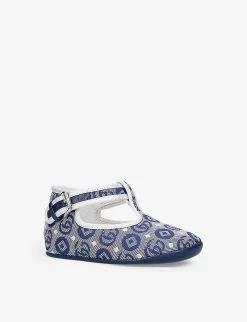 Gucci Teo Woven Shoes 0-6 Months -Boutique Fashionable Childrens Clothing Store R03942278 BLUE ALT02