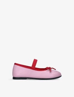 Gucci Carla Logo-embossed Leather Shoes 1-4 Years