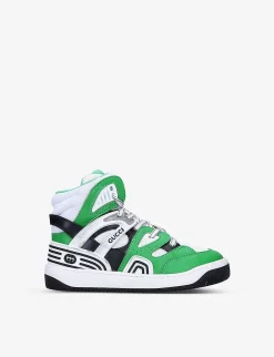 Gucci Basket High-top Faux-leather Trainers 4-9 Years