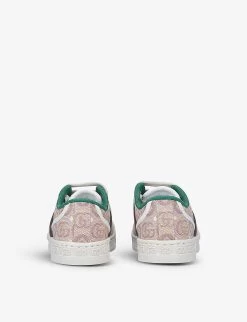 Gucci New Tennis Canvas Trainers 6 Months - 4 Years -Boutique Fashionable Childrens Clothing Store R03942288 BEIGECOMB ALT03