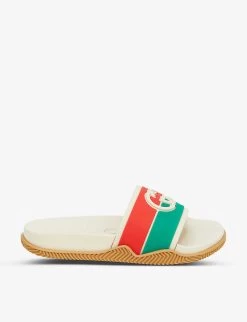 Gucci Agrado Web-print Rubber Sliders 4-8 Years