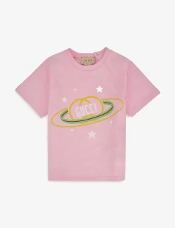 Gucci Space Logo-print Cotton-jersey T-shirt 6-36 Months