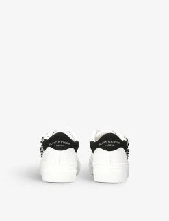 Kurt Geiger London Mini Laney Eagle Leather Platform Trainers 6-7 Years -Boutique Fashionable Childrens Clothing Store R03945256 WHITE ALT03