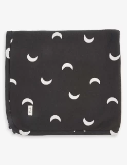 Graphic-print Organic-cotton Reversible Blanket