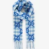 Gucci Logo-embroidered Wool Scarf