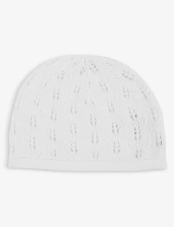 Pointelle Cotton-knit Hat 0-12 Months