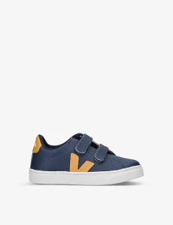 Veja Esplar Logo-embroidered Leather Low-top Trainers 2-5 Years