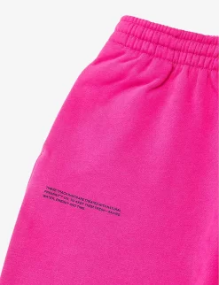365 Text-print Organic Cotton-jersey Jogging Bottoms 3-12 Years -Boutique Fashionable Childrens Clothing Store R03967784 SAKURAPINK ALT02