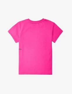 365 Signature Text-print Organic-cotton Jersey T-shirt -Boutique Fashionable Childrens Clothing Store R03967786 FOXGLOVEPINK ALT02