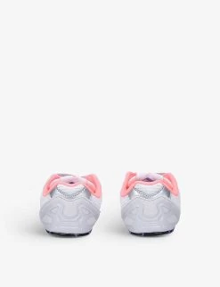 ADIDAS ZX 8000 Faux-suede And Mesh Crib Shoes -Boutique Fashionable Childrens Clothing Store R03970438 GREYMCMB ALT03