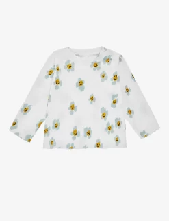 STELLA MCCARTNEY Smiley Floral-print Cotton T-shirt 3-36 Months