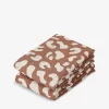 Liewood Lewis Leopard-print Set Of Two Organic-cotton Muslins