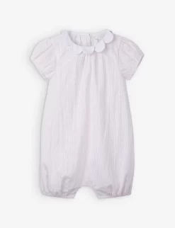 Striped Short-sleeve Cotton Romper 0-24 Months