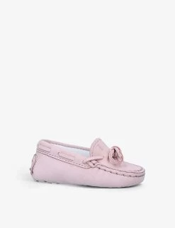 Gommino Lace-up Suede Driving Shoes 0-12 Months -Boutique Fashionable Childrens Clothing Store R03993428 PALEPINK ALT02
