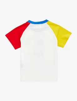 College Graphic-print Cotton-blend T-shirt 4-9 Years -Boutique Fashionable Childrens Clothing Store R03997112 WHITE ALT02