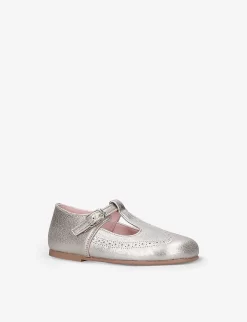 Mallory Brogue Metallic-leather Shoes -Boutique Fashionable Childrens Clothing Store R03997289 GOLD ALT02