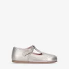 Mallory Brogue Metallic-leather Shoes